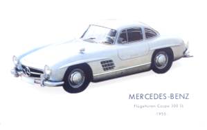 enlarge picture  - postcard Mercedes car