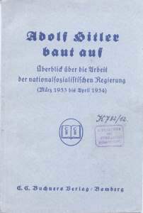 enlarge picture  - booklet Hitler Adolf 1934
