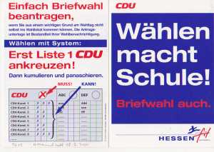 enlarge picture  - election pamphlet CDU 200