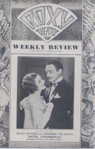 enlarge picture  - brochure movie Roxy 1932